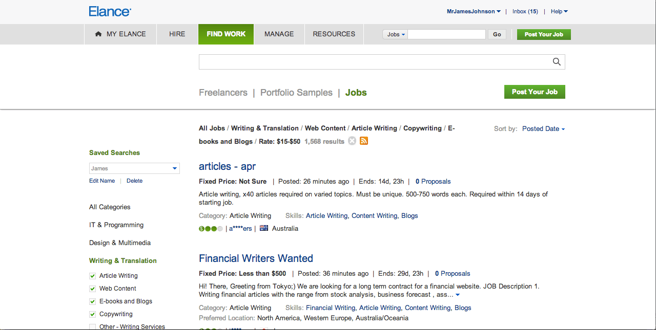 Kiếm Tiền Online Trên Mạng An Toàn, Uy tín với Elance