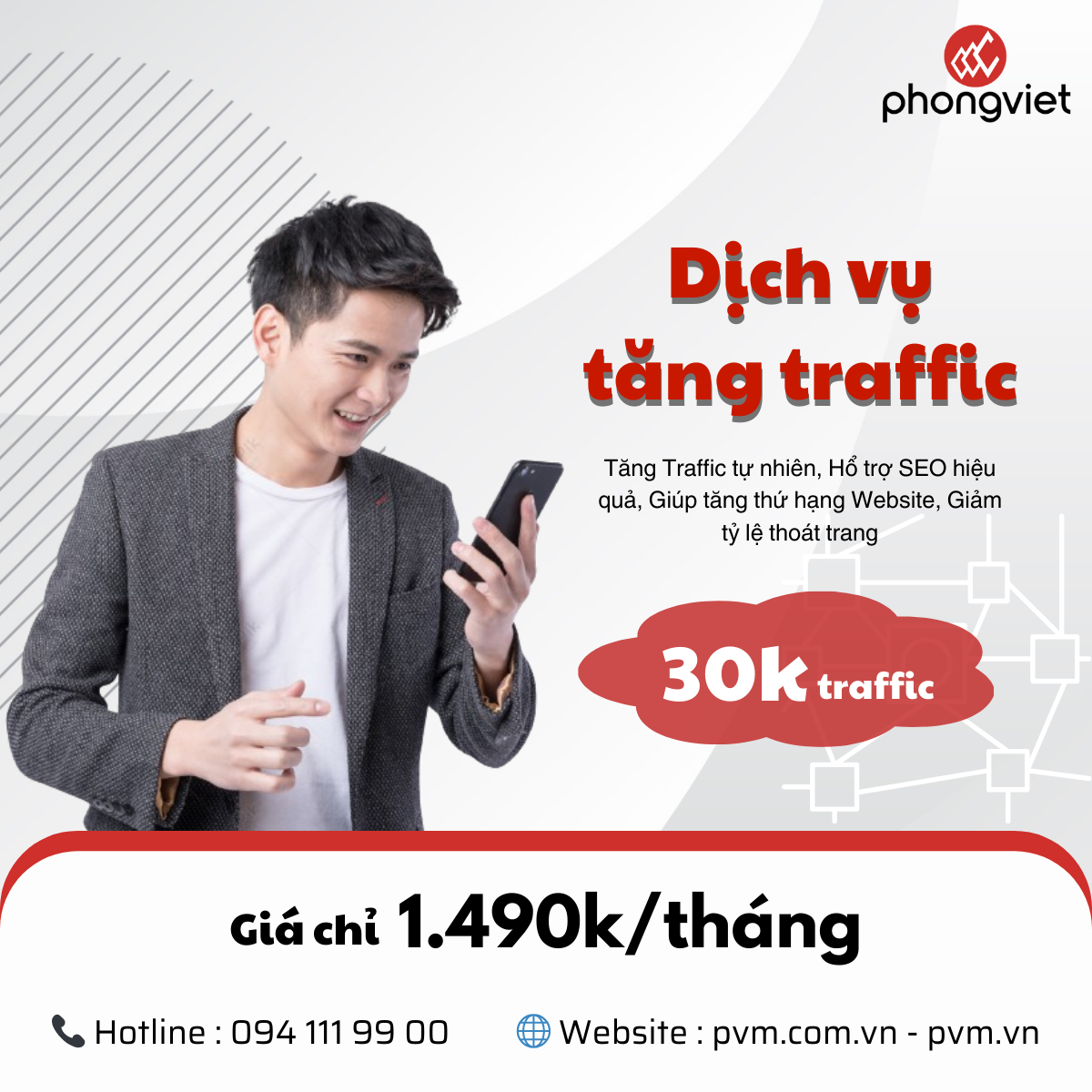 Dịch vụ tăng traffic website