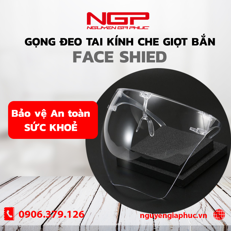 Gọng Kính che giọt bắn FACE SHIED