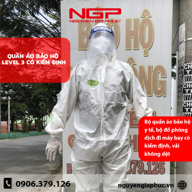 Quần áo bảo hộ level 3 có kiểm định
