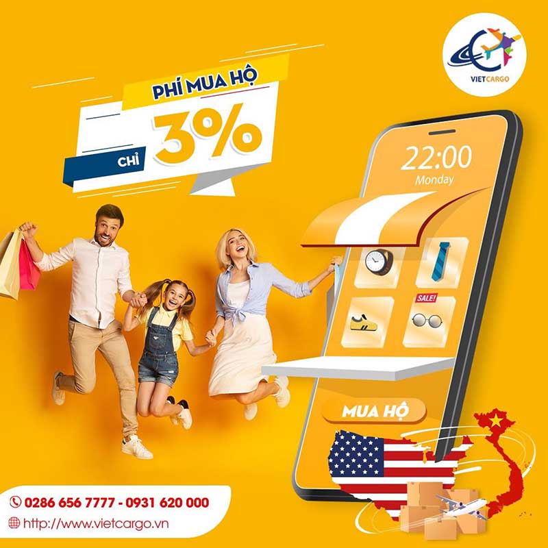 Dịch vụ order hộ hàng Mỹ của VietCargo