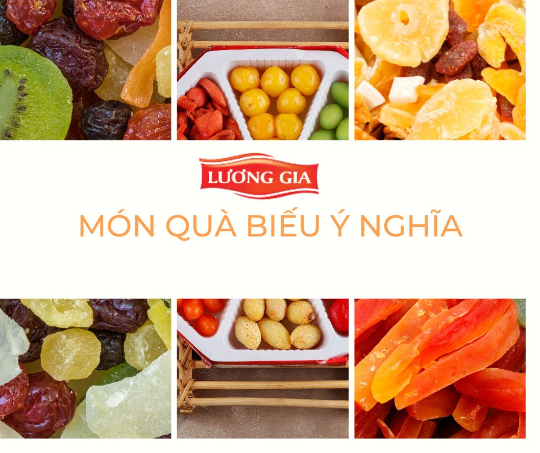 Trái cây sấy dẻo làm quà biếu Lương Gia Food - Món quà biếu sang trọng, ý nghĩa cho mọi dịp