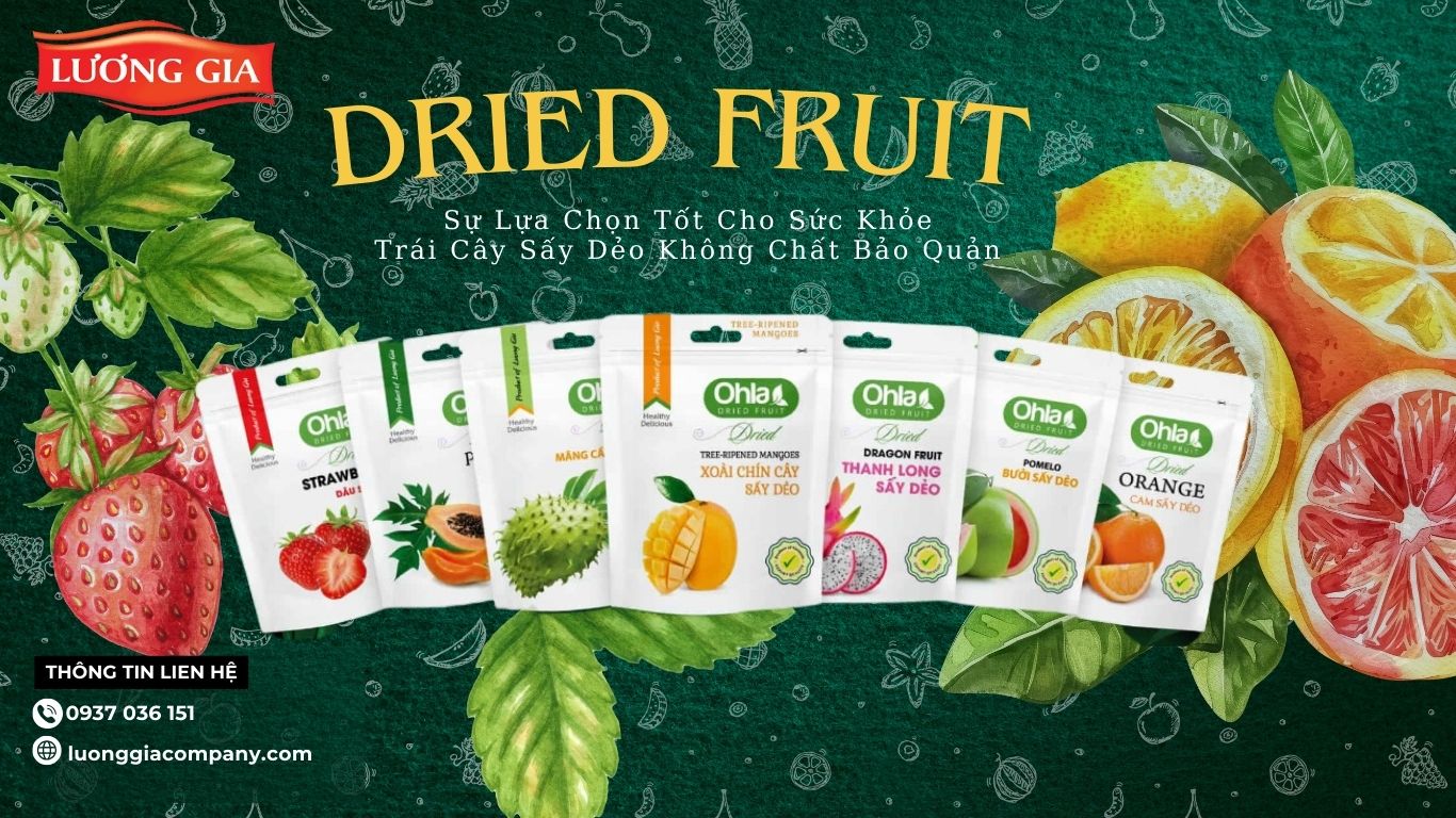 Trái Cây Sấy Dẻo Không Chất Bảo Quản An Toàn Tự Nhiên