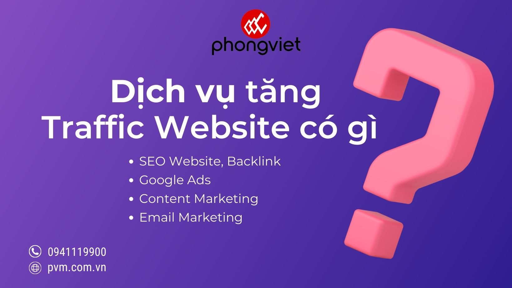 Cam kết doanh thu cùng dịch vụ tăng traffic website bền vững