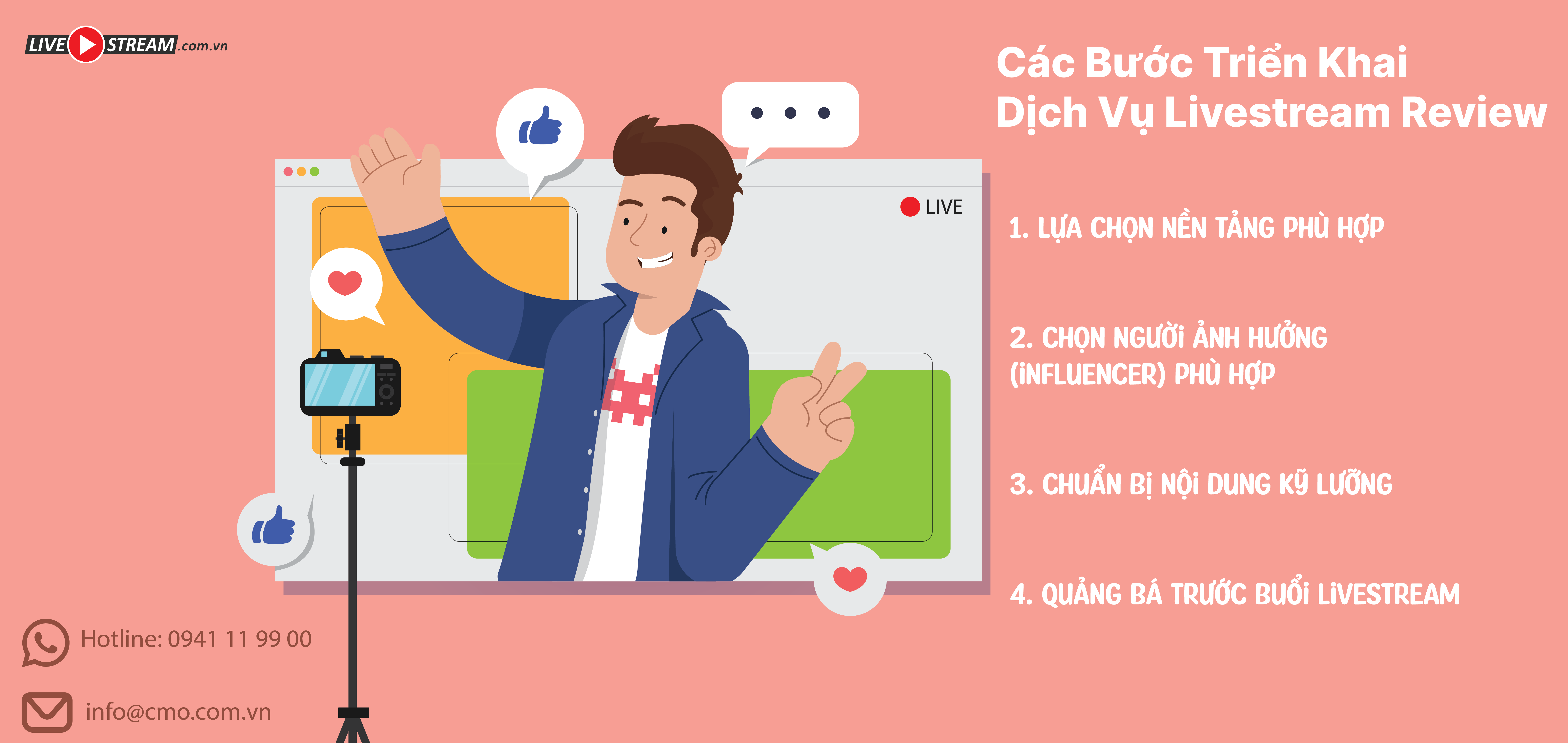 Các Bước Triển KhaiDịch Vụ Livestream Review