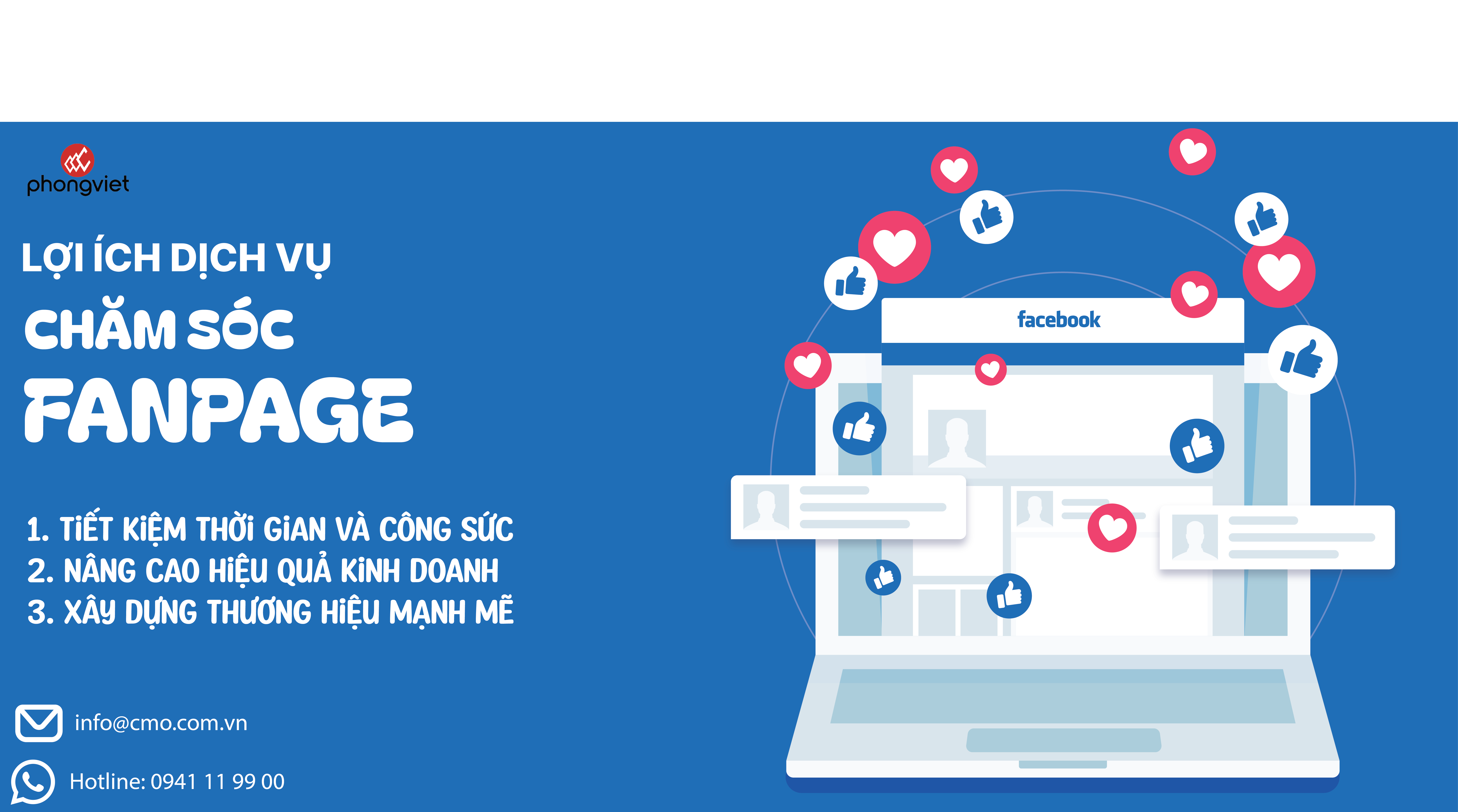 Lợi ích của dịch vụ chăm sóc fanpage