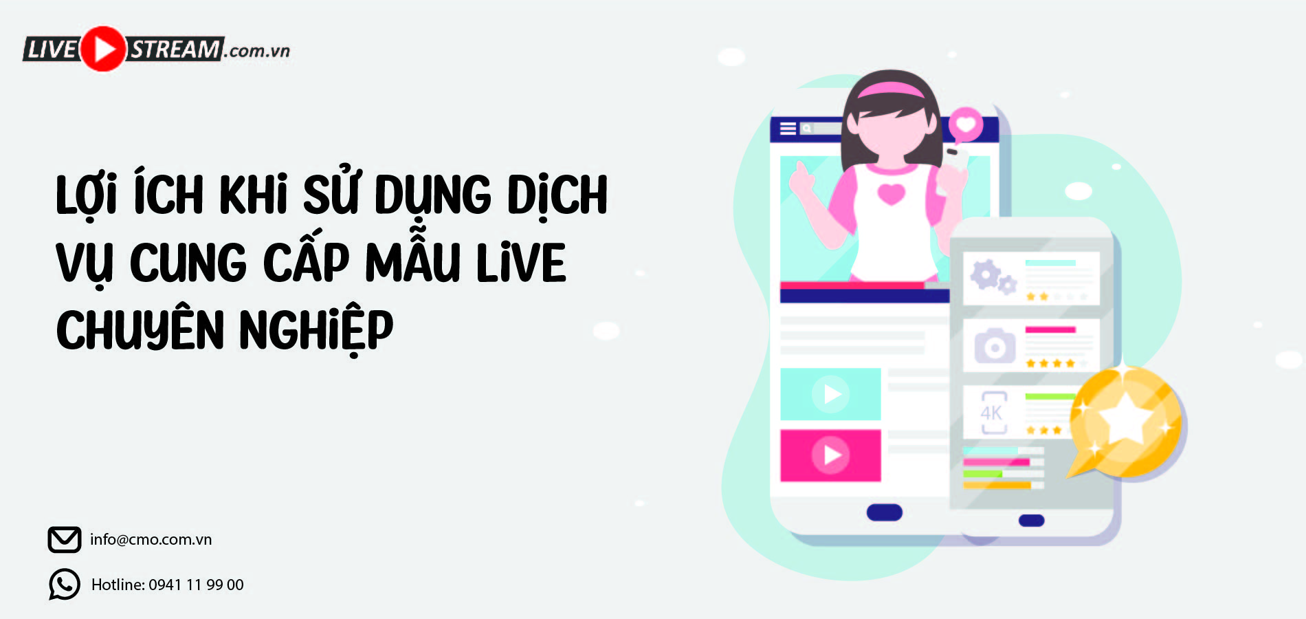 Lợi Ích Khi Sử Dụng Dịch Vụ Cung Cấp Mẫu Live Chuyên Nghiệp