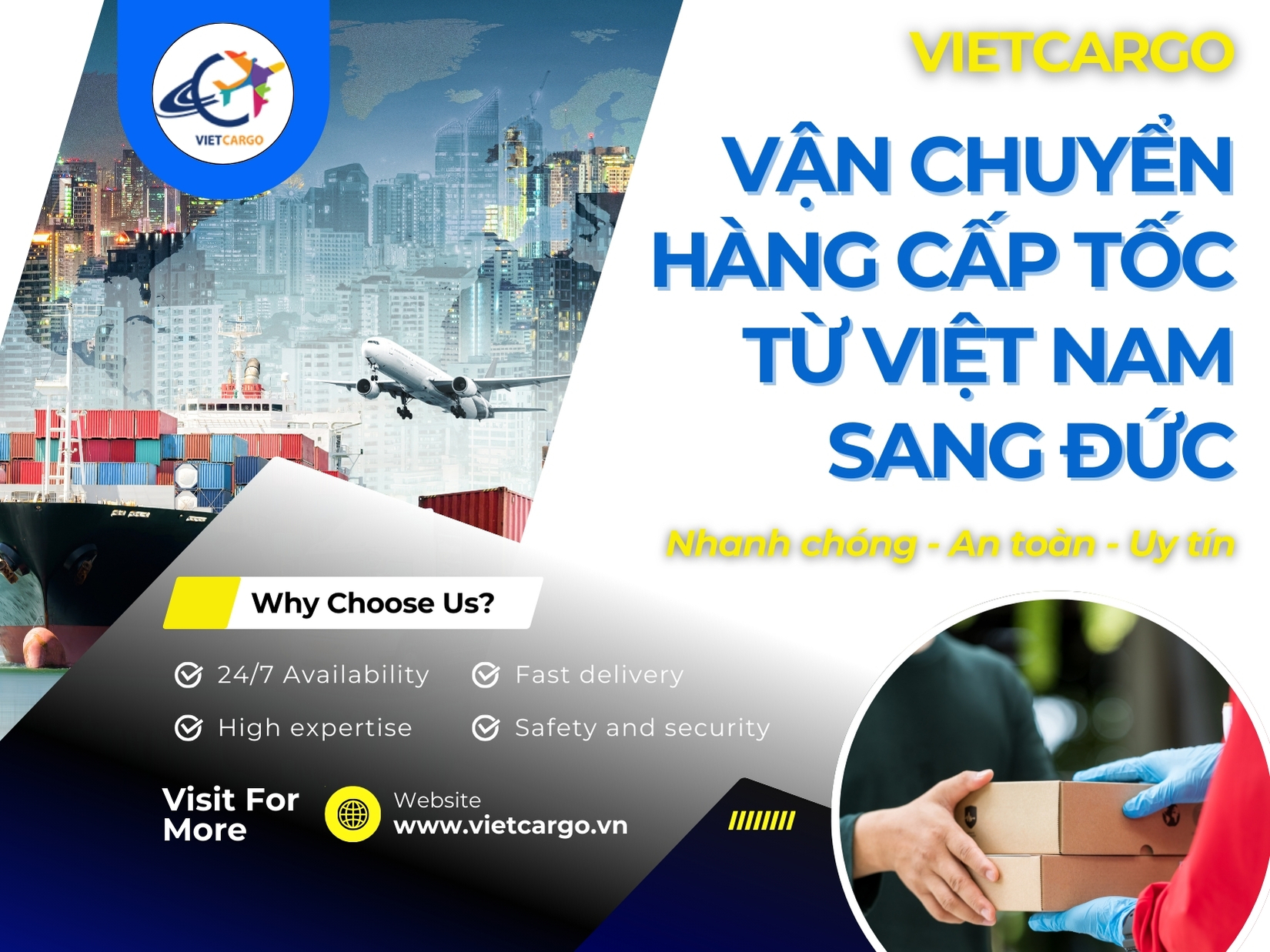 Vận chuyển hàng cấp tốc từ Việt Nam sang Đức