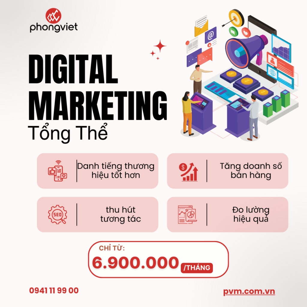 Dịch Vụ Digital Marketing Tổng Thể – Giải Pháp Toàn Diện Giúp Doanh Nghiệp Dẫn Đầu Thị Trường